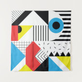 Tenture Geometric seamless pattern with abstract shapes (Devant (Horizontal))