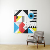 Tenture Geometric seamless pattern with abstract shapes (En situation (horizontale))