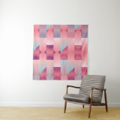 Tenture Geometric surface pattern with triangles, circles (En situation (horizontale))