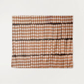Tenture Géométrie Abstraite Brown et blanche (Devant (Horizontal))