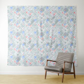 Tenture Géométrie abstraite moderne. (En situation (horizontale))