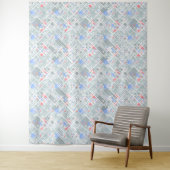 Tenture Géométrie abstraite moderne. (En situation)