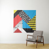 Tenture Géométrie moderne : Style Abstrait sans couture (En situation)
