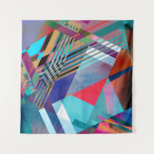 Tenture Géométrie vive : Arrière - plan Abstrait coloré (Devant (Horizontal))