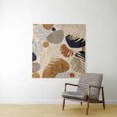 Tenture géométrique Abstraite, formes naturelles en nord m (En situation)