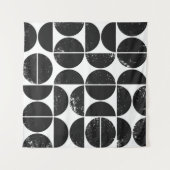 Tenture Géométrique minimaliste : Semicules scandinaves. (Devant (Horizontal))