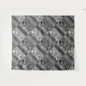 Tenture Géométrique, Motif, noir et blanc (Devant (Horizontal))