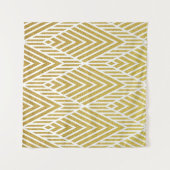 Tenture Géométrique or brillant sans couture motif (Devant (Horizontal))