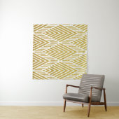 Tenture Géométrique or brillant sans couture motif (En situation (horizontale))