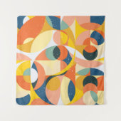 Tenture Geometry minimalistic artwork pattern with simple (Devant)