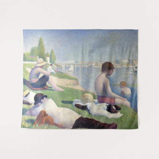 Tenture Georges Seurat - Baigneurs à Asnières (Devant (Horizontal))