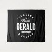 Tenture Gérald Nom Personnalisé Anniversaire (Devant (Horizontal))