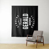 Tenture Gérald Nom Personnalisé Anniversaire (En situation)