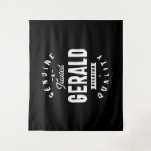 Tenture Gérald Nom Personnalisé Anniversaire (Devant)