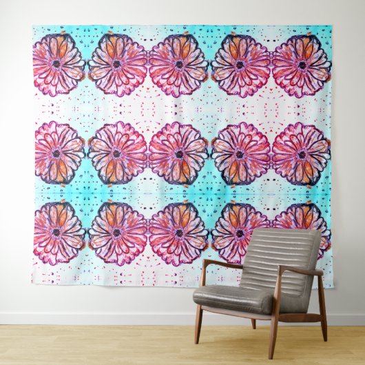 Tenture Gerberas germini (En situation (horizontale))