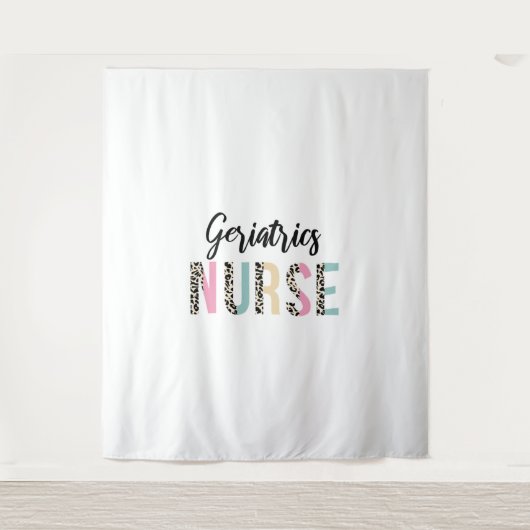 Tenture Geriatrics Nurse mignon Leopard Design - Drôle cad (Devant)