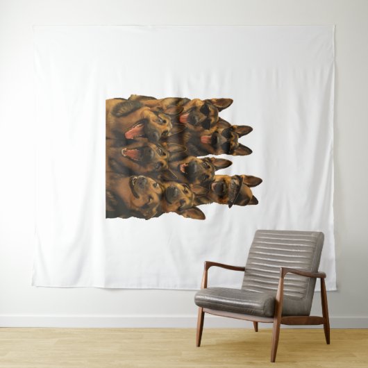 Tenture German Shepherd (En situation (horizontale))