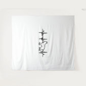 Tenture German Shepherd Heartbeat (Devant (Horizontal))