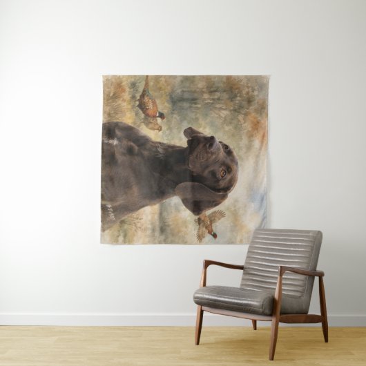 Tenture  German Shorthaired Pointer  (En situation (horizontale))