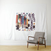 Tenture Ghost Cat Lecture Livres Lover Cadeaux Halloween S (En situation (horizontale))