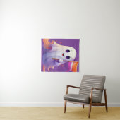 Tenture Ghost whit lesbian flag (En situation (horizontale))