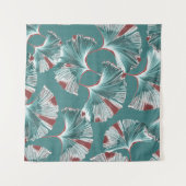 Tenture Ginkgo biloba feuille, motif nappe. (Devant (Horizontal))