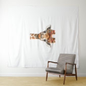 Tenture Giraffe Boho Fleur sauvage Coquette Bow Maman Mère (En situation (horizontale))