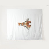 Tenture Giraffe Boho Fleur sauvage Coquette Bow Maman Mère (Devant (Horizontal))