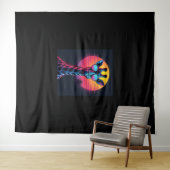 Tenture Giraffe cool En Lunettes De Soleil Sous Coucher Lo (En situation (horizontale))