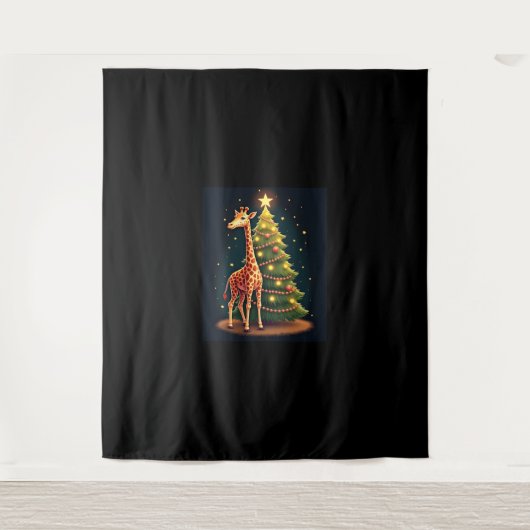 Tenture Giraffe de Noël Topper arbre officiel Funny Tall (Devant)