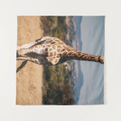 TENTURE GIRAFFE ENTOURÉ DE GRASS BROWN (Devant (Horizontal))