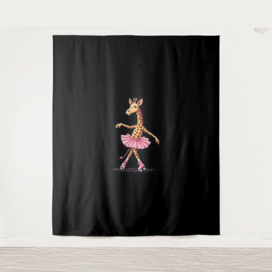 Tenture Giraffe Sur Patins À Roulettes En Débardeur Tutu R (Devant)