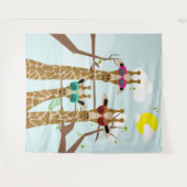 Tenture Giraffes en lunettes de soleil (Devant (Horizontal))