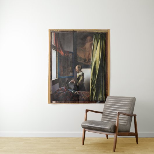 Tenture Girl Reading a Letter à Open Window, Vermeer (En situation)