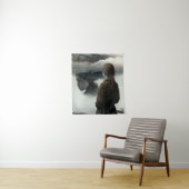 Tenture Girl with clouds (En situation)