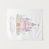 Tenture Girls Birthday Backdrop Princess Party Castle (Devant (Horizontal))