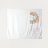 Tenture GITA Pastel Boho Baby shower arc-en-ciel (Devant (Horizontal))