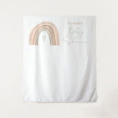 Tenture GITA Pastel Boho Baby shower arc-en-ciel (Devant)