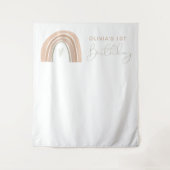 Tenture GITA Pastel Rainbow 1er Anniversaire Affiche de bi (Devant)
