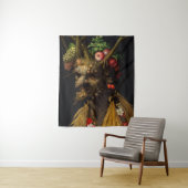 Tenture Giuseppe Arcimboldo - Quatre saisons en une tête (En situation)