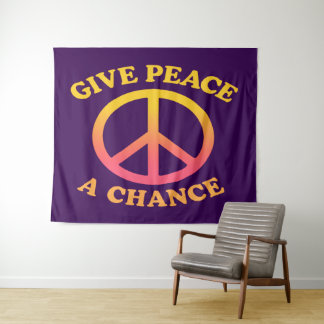 Tenture 'Give Peace a Chance' Tapestry
