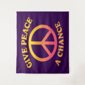 Tenture 'Give Peace a Chance' Tapestry (Devant)