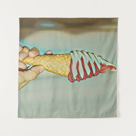 Tenture Glace au chocolat (Devant (Horizontal))