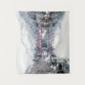 Tenture Glace et neige | Pont rouge en hiver, Japon (Devant)