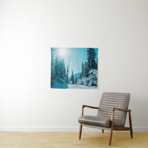 Tenture Glace et neige Réserve naturelle de l'Altaï, Rus