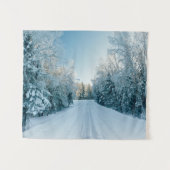 Tenture Glace et neige | Route d'hiver gelée Russie, Sibér (Devant (Horizontal))