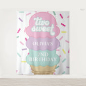 Tenture Glace et Vermicelles Deux Douce 2ème Anniversaire (Devant)