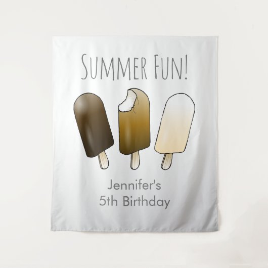Tenture Glace sur un bâton (Devant)
