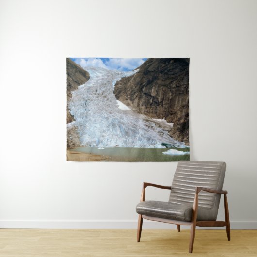 Tenture Glacier Briksdal en 1984. (En situation (horizontale))