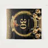 Tenture Glam 30th Man Birthday Whiskey Party Contexte (Devant (Horizontal))